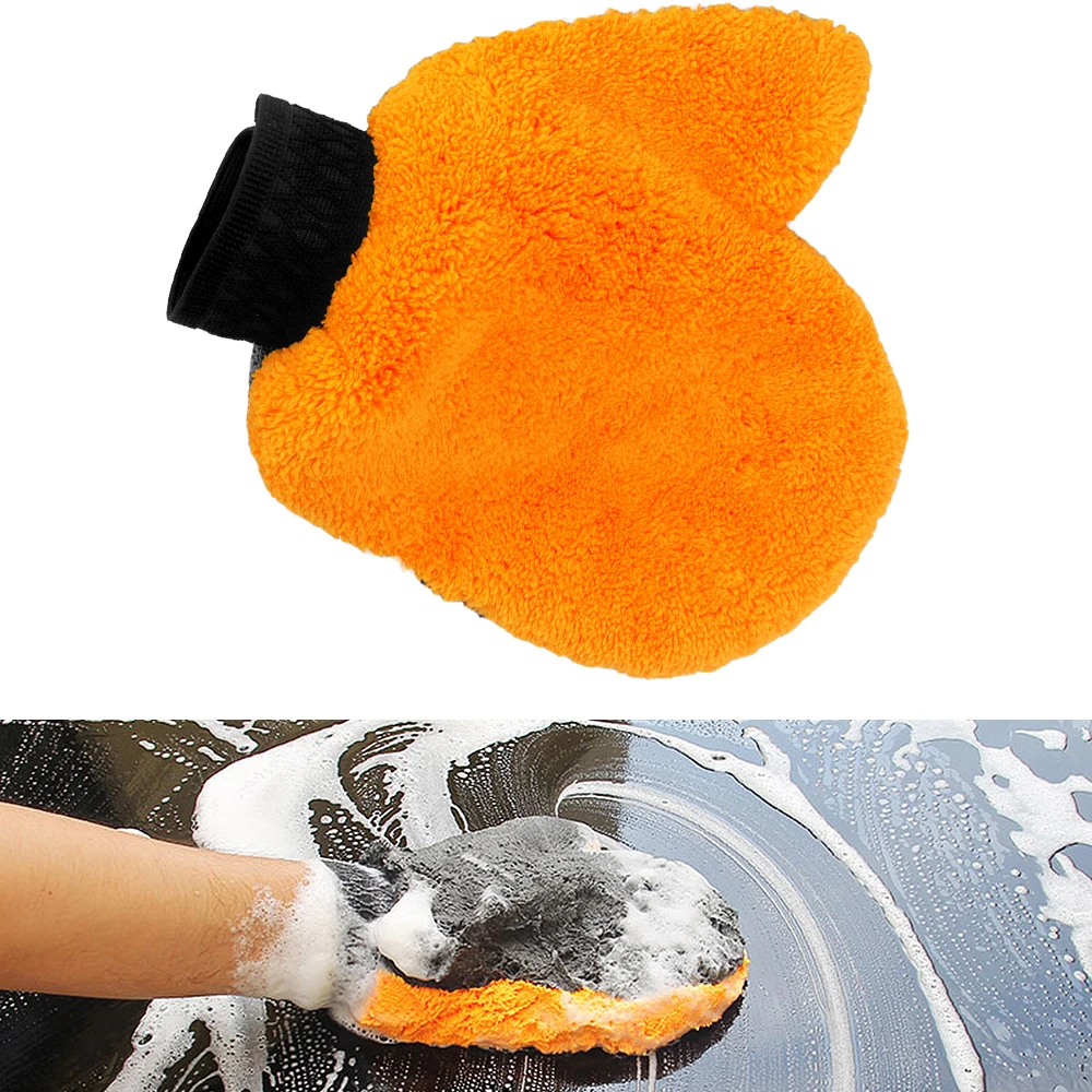 

LEEPEE Microfiber Washing Gloves Car-styling Car Wash Water Absorption Car Cleaning Plush