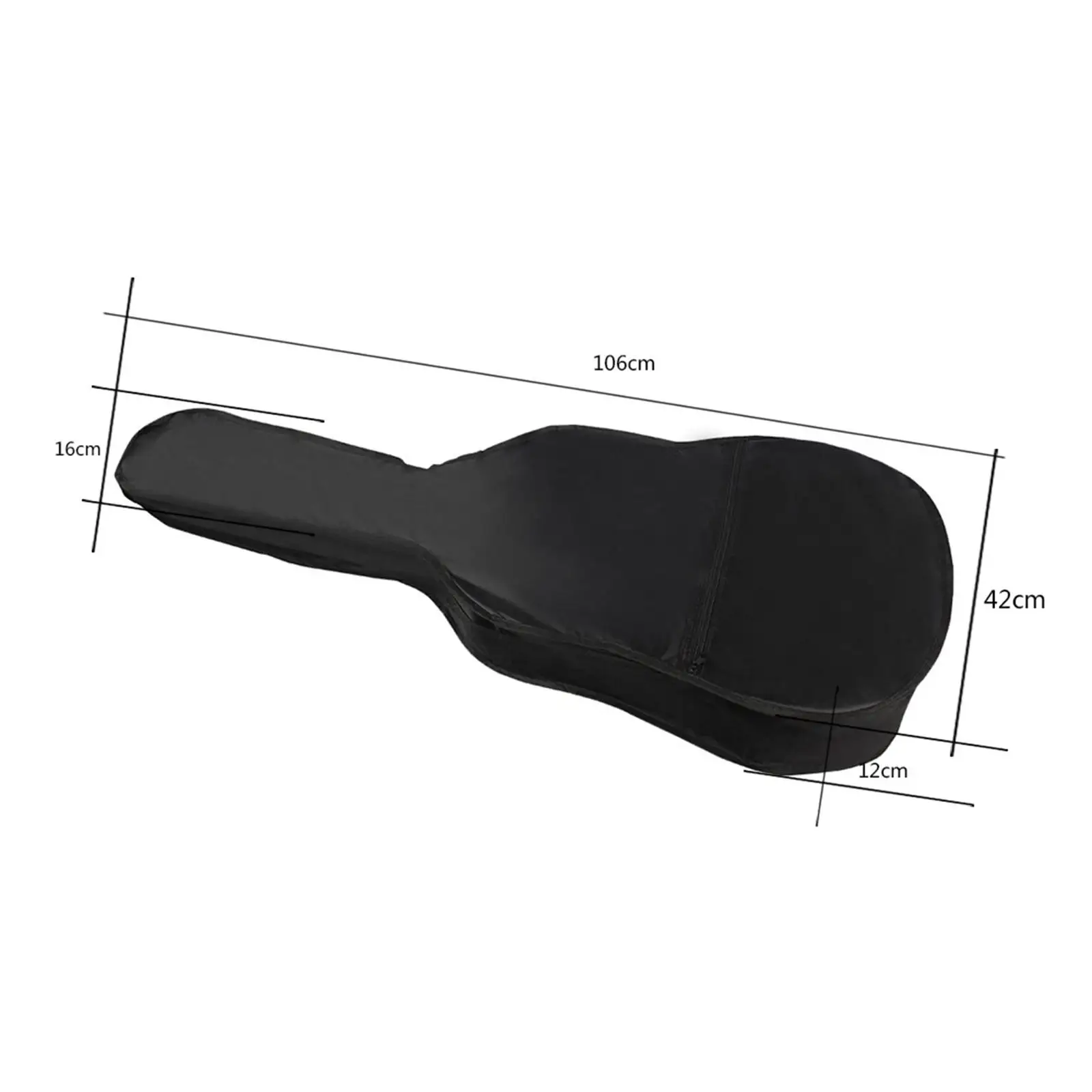 

Сумка для гитары 41 дюйм, регулируемая сумка из ткани Оксфорд на одно плечо для гитары, водонепроницаемый футляр для хранения гитары, для гитарного инструмента