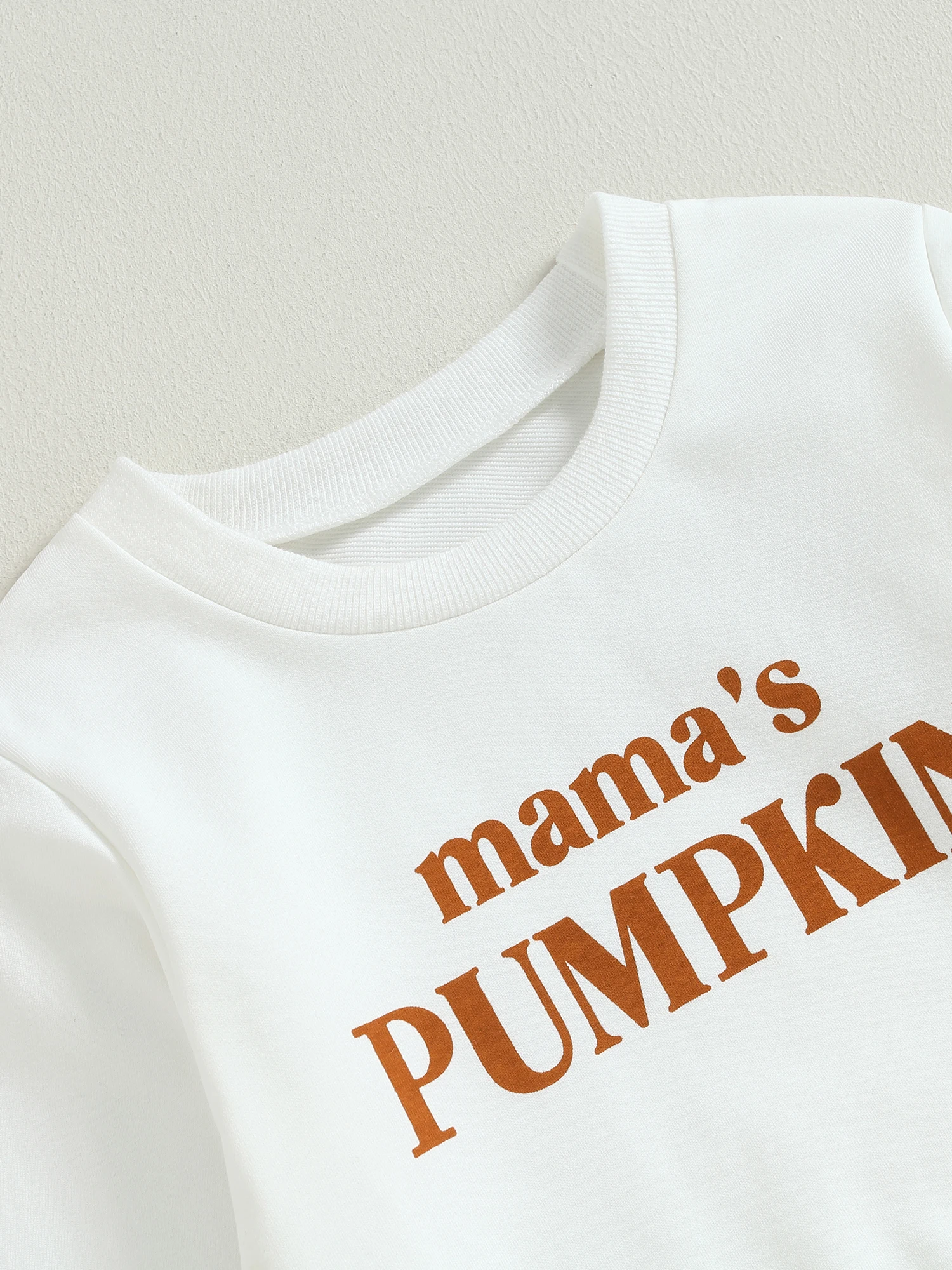 

Women s Halloween Outfit Letter Print Sweater Top with Elastic Waist Flared Knit Pants