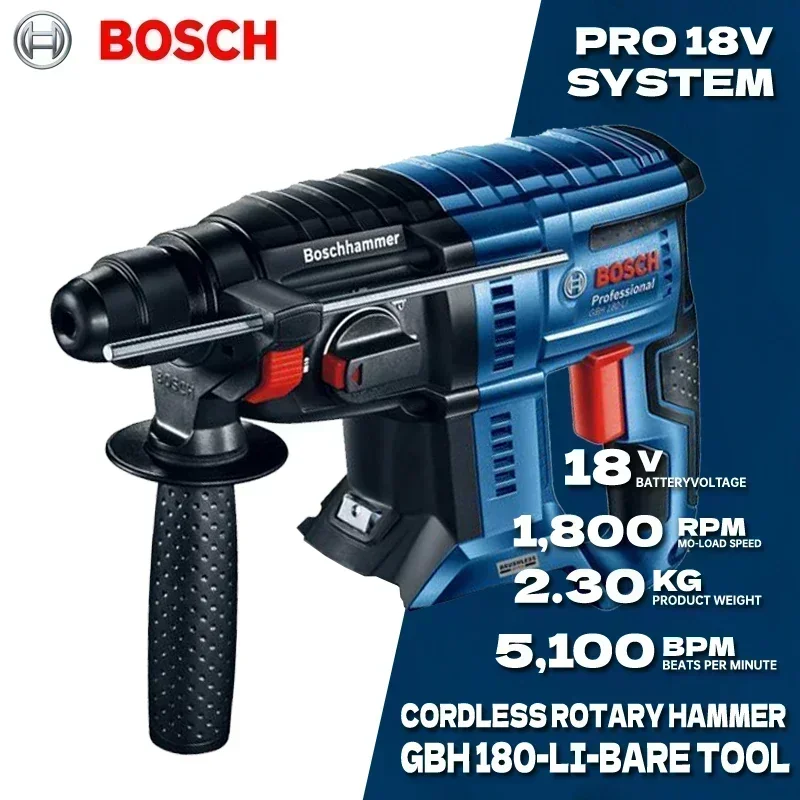 

Bosch GBH 180-LI Бесщеточный аккумуляторный перфоратор