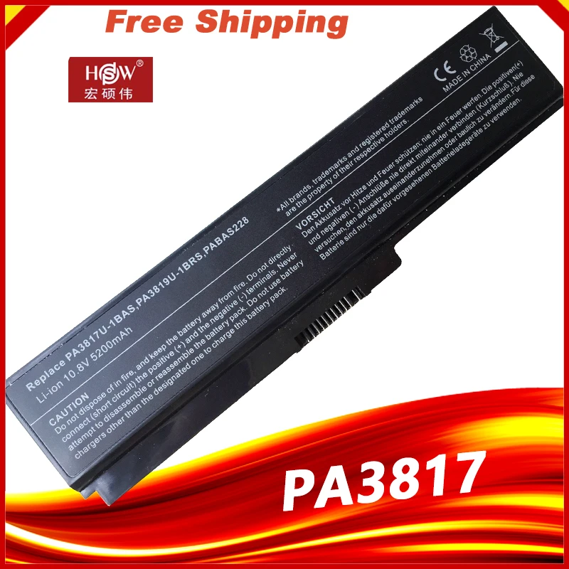 

Laptop Battery For Toshiba PA3817U-1BRS PA3817 PA3818U-1BRS PA3817U For Satellite L745 L740 L655 L750 L750D L755 L630