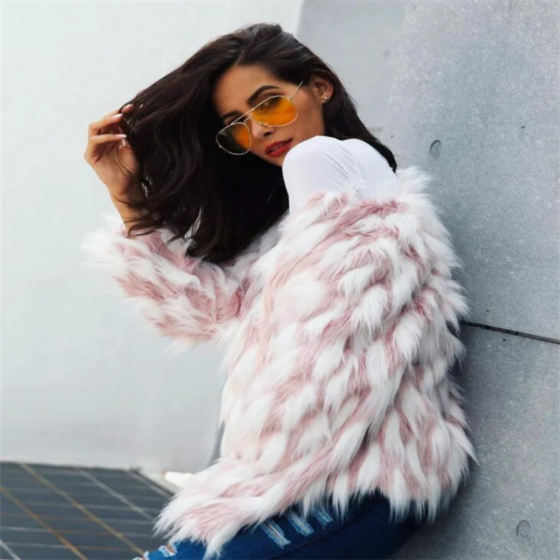 Personality faux mink leather jacket womens winter thicken short fur leather coat women slim jackets jaqueta de couro fashion