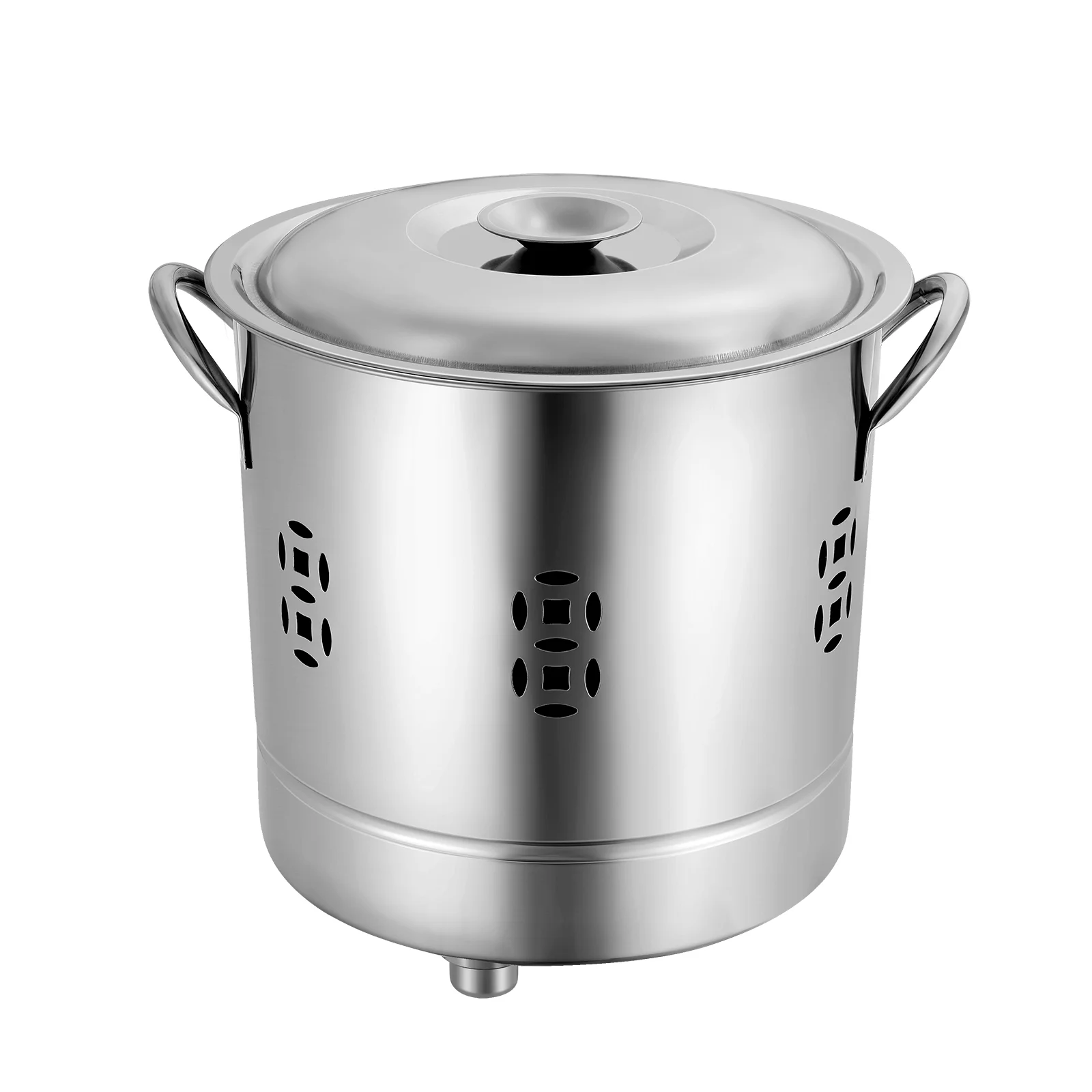 

Garbage Can Incinerator Trash Cover Outdoor Low Fire Barrel Stainless Steel Bin