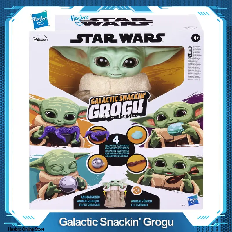 Hasbro STAR WARS The Mandalorian Galactic Snackin' Grogu Animatronic Toy with Over 40 Sound Motion Combinations Interactive Toys