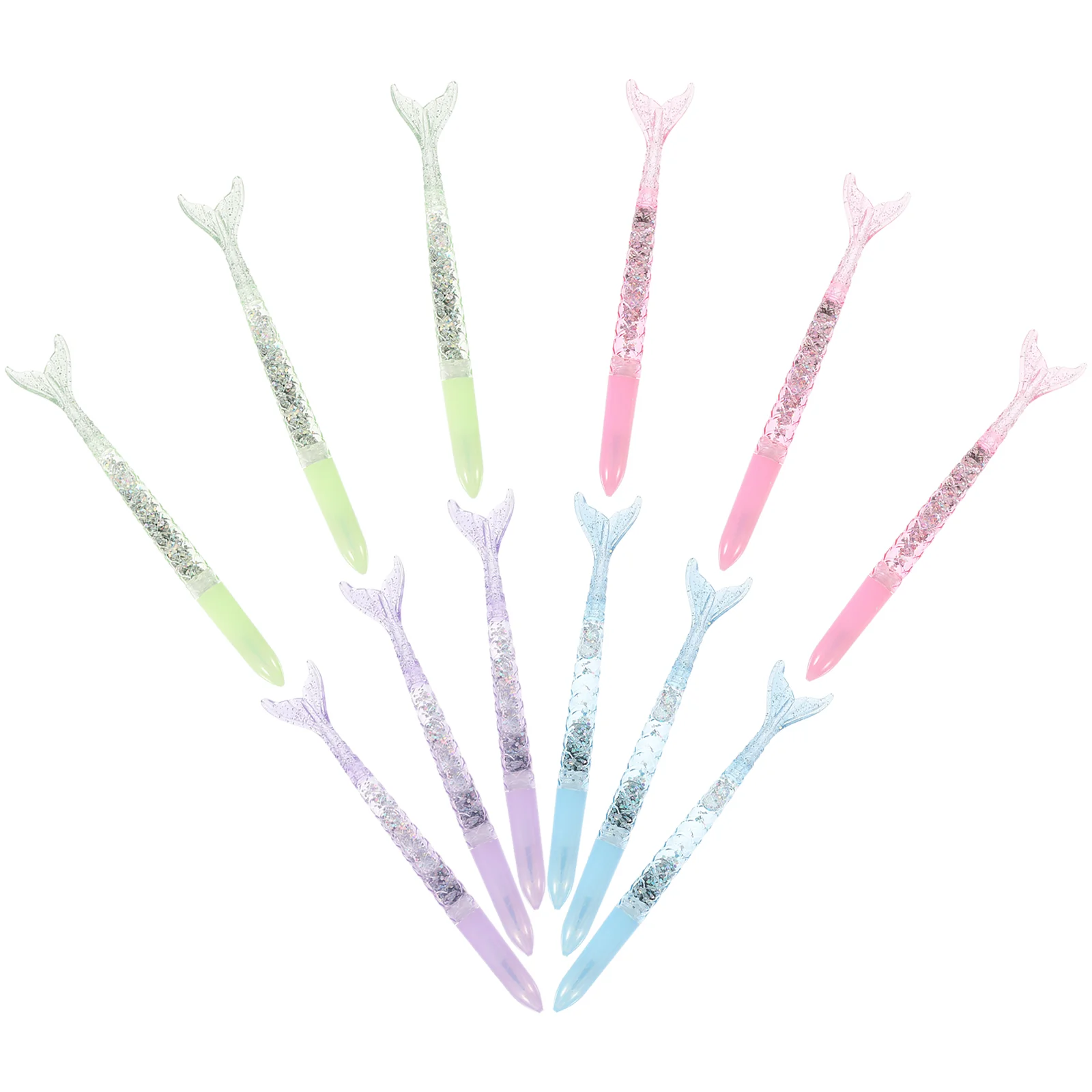 

12 Pcs Mermaid Gel Pen Office Sign Pens Children Prize Gifts Black Portable Kids Students Writing Tool Cartoon Shape
