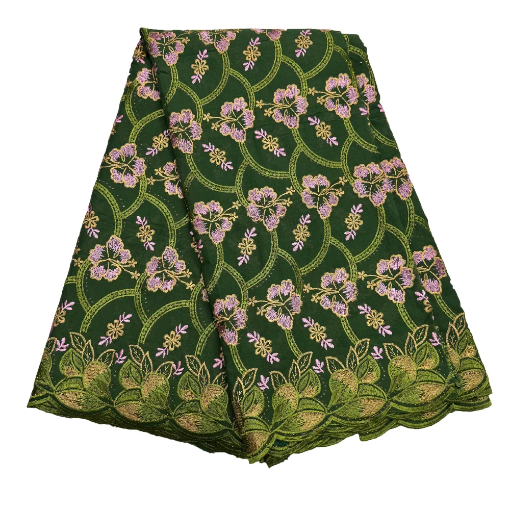 Экологичное швейцарское кружево Vaal с вышитыми пайетками африканская ткань для