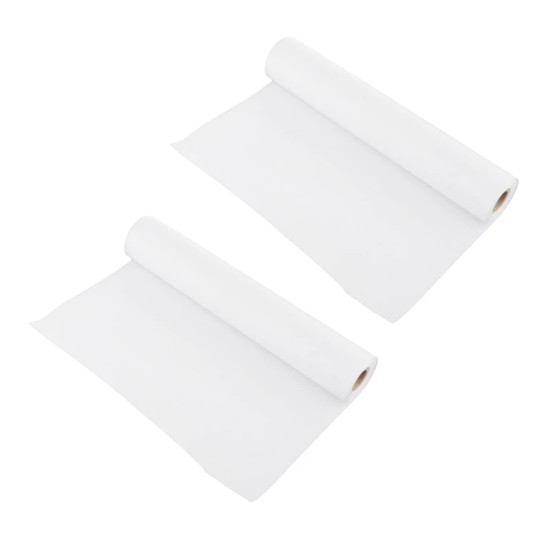 

2X Roll Of 10M White Drawing Paper Roll Roll Paper Recyclable Art Supplies High Quality Recyclable Paper