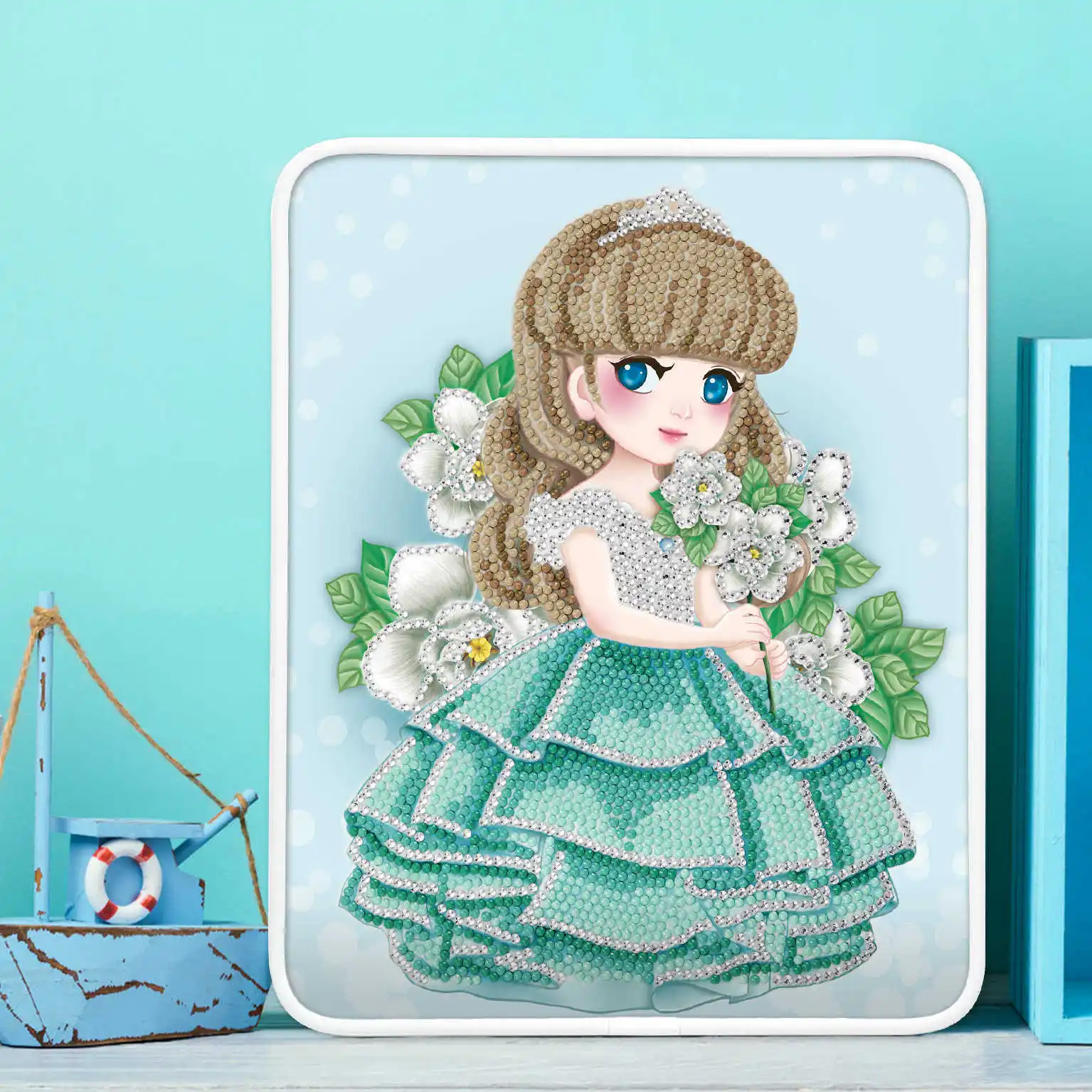 

00101Ann-Tulip diy digital oil painting oil painting acrylic flower painting explosion hand-filled landscape painting