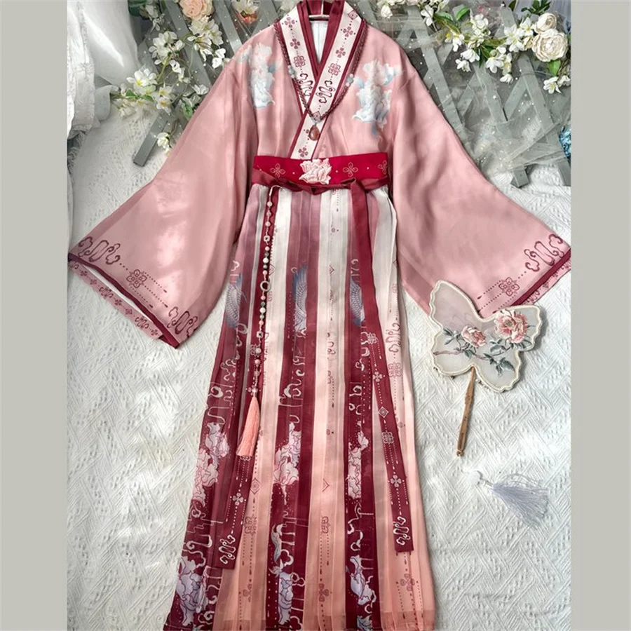 Современное женское традиционное китайское платье Hanfu кимоно для женщин в стиле