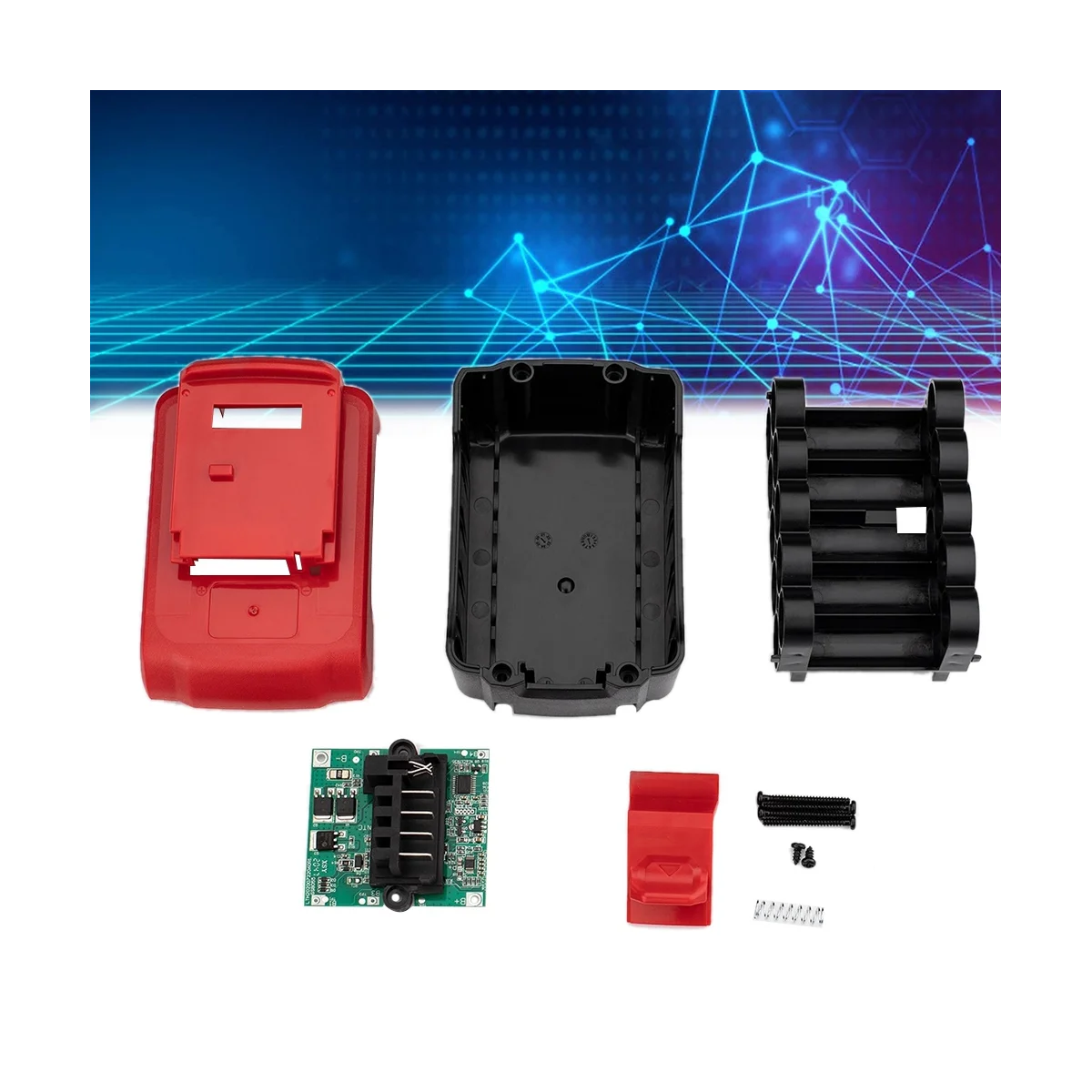 

Battery Plastic Case+Circuit Board for Porter 18V PC18BLX 10-Cell Lithium Battery Protective Case Kit