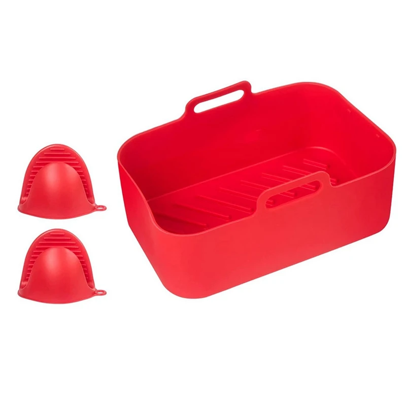 

Air Fryer Silicone Pot - Silicone Air Fryer Liners For 8 QT Ninja Foodi DZ201 DZ401,Food Safe Reusable Air Fryer Basket