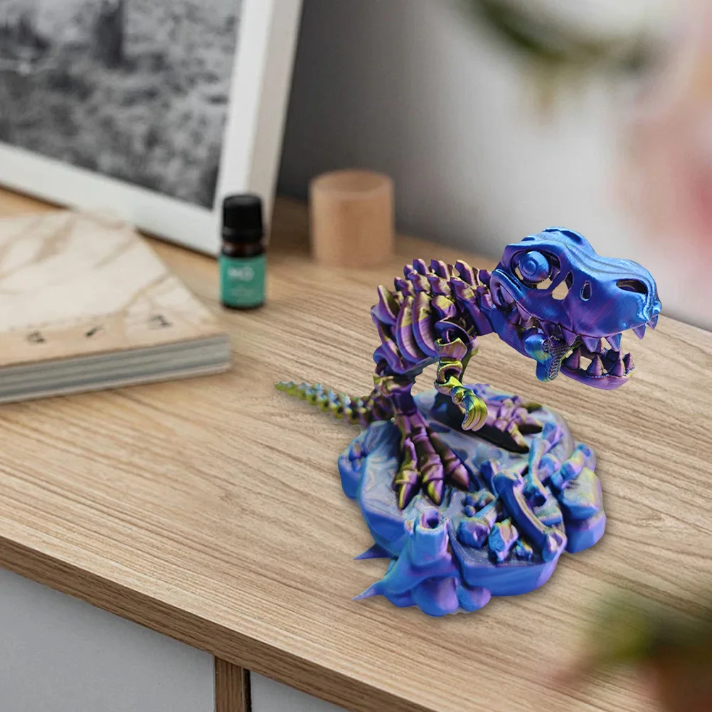 3d Печатная Модель Динозавра T-rex С Гибкими Шарнирами Современный Стиль Украшение