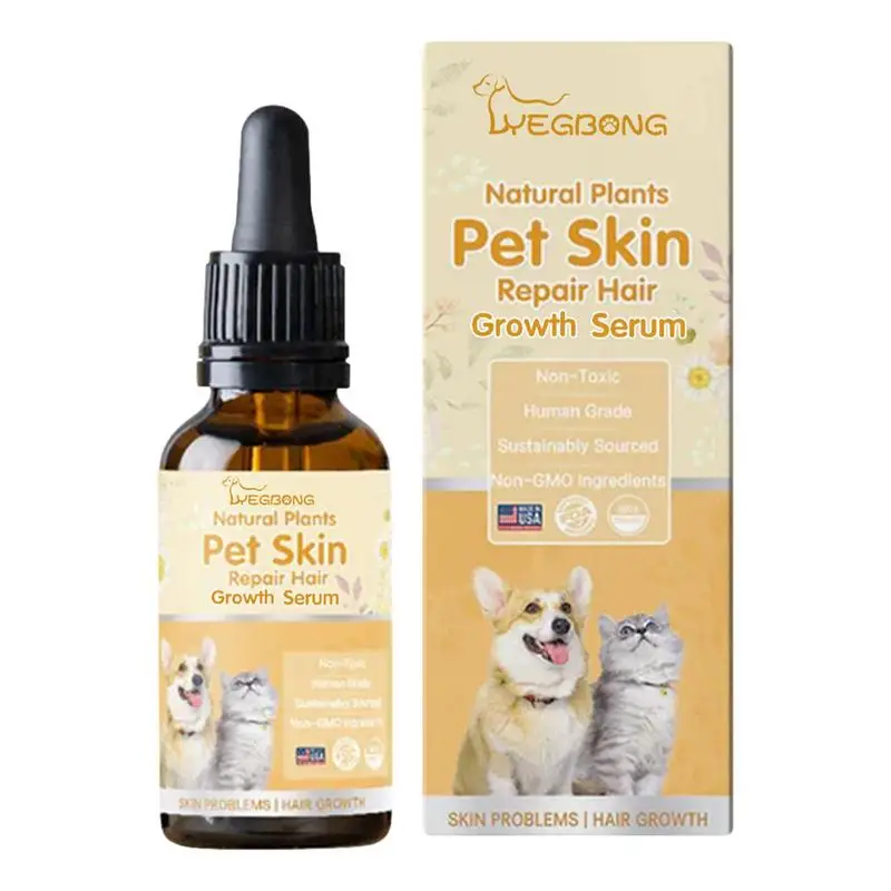 

Dog Skin Care Oil Pet Hair Care Liquid Effective Faster Pets Hair Regrowth Cats Wounds Sores Abrasions Restore Treatmen t Oil