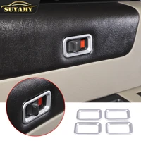 1pcs car interior door safety lock decorative frame cover for hummer h2 2003 2007 auto modified trim styling accessories