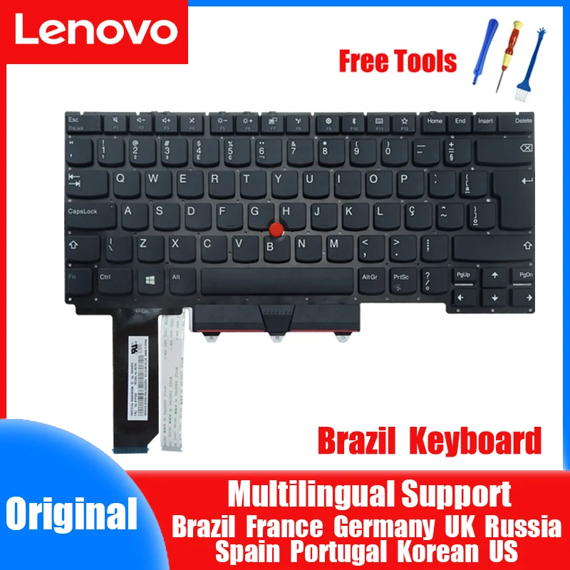 

Оригинальная Болгарская Клавиатура Lenovo ThinkPad без подсветки клавиатуры E14 R14 Gen1 Gen2 ноутбук