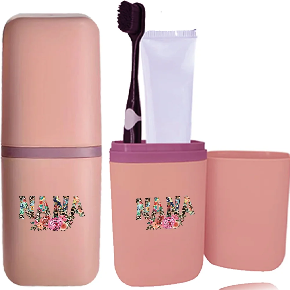 Дорожная зубная щетка портативная коробка для полоскания рта Женская паста