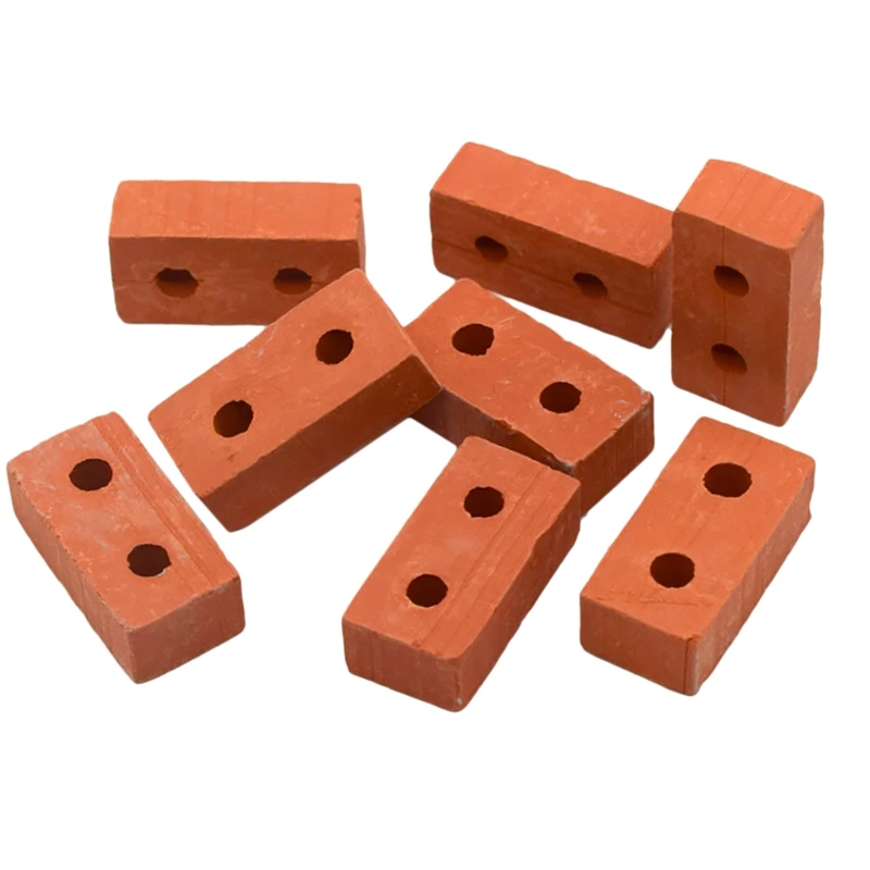 

50 Packs 1/12 Scale Mini Bricks Concrete Miniature Bricks Tiny Landscaping Dollhouse Accessories