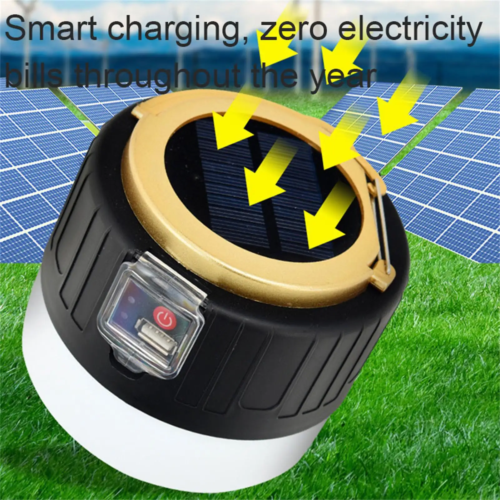 

Hand Crank Solar Camping Lantern Remote Control Rechargeable Waterproof Flashlight for Camping Hiking Outage PR Sale