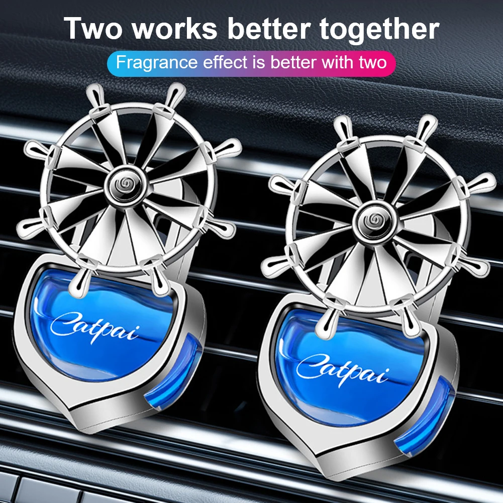 

Auto Aromatherapy Car Perfume Diffuser Alloy Air Freshener Four Leaf Auto Outlet Perfume Clip Fragrance Car Interior Decoration