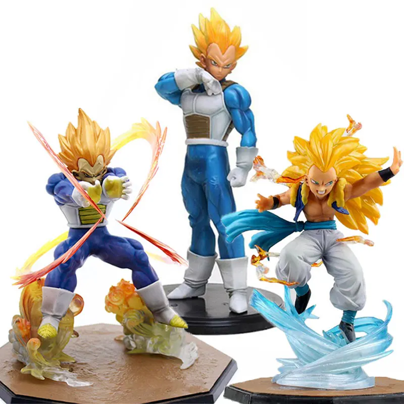 

Anime Dragon Ball Z Vegeta Action Figure Bejīta Yonsei Toys Super Saiyan 3 Gotenks Battle Model PVC Collection Child Gift