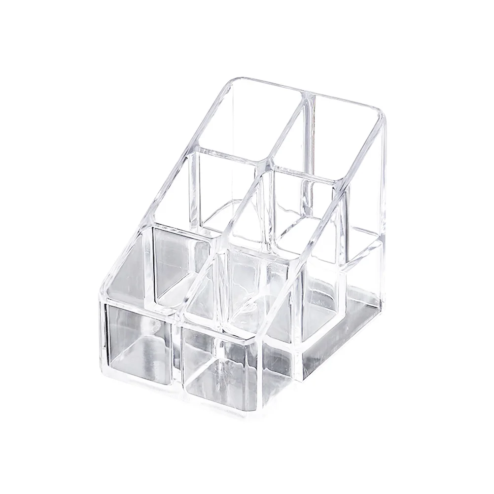 

Creative Transparent Makeup Storage Box Organizer Acrylic Holder Desktop Display Stand for Lipsticks Nail Polishes