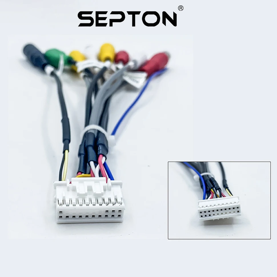 

SEPTON Автомобильная стереосистема RCA Выходной провод Aux-in Кабель-адаптер Автомобильные аксессуары 20-контактный универсальный кабельный адаптер Разъем проводки