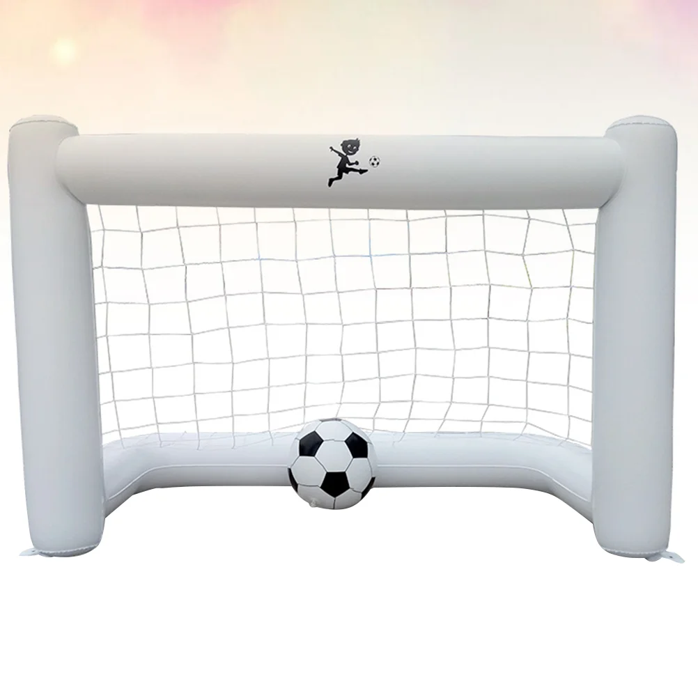 

160cm Tools For Kids Inflatable Soccer Game Floating Football Goal (1PC Gate + 1pc Football White)