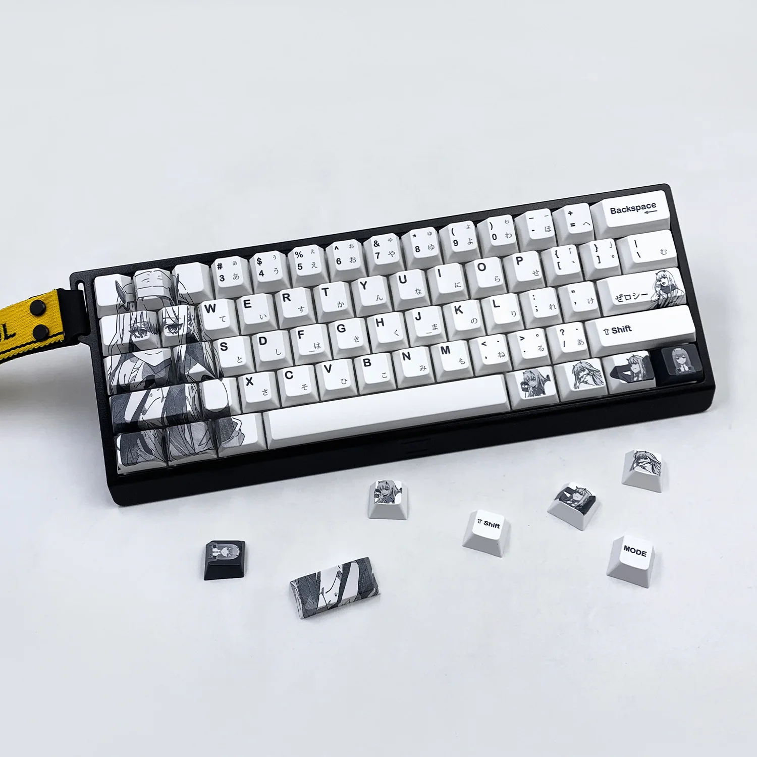 Funblocks DARLING in the FRANXX Zero Two 131 Keycaps PBT