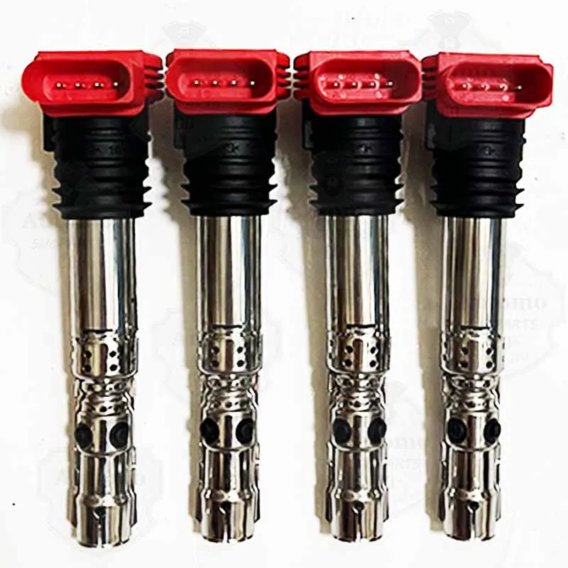 

4x катушки зажигания для Audi A4(8E2 B6) 3,0 2000-2005 B7 2004-2008 A6 C5 A8 4E2 4E8 2002-2010 06C905115A 06C905115B UF483 C1447