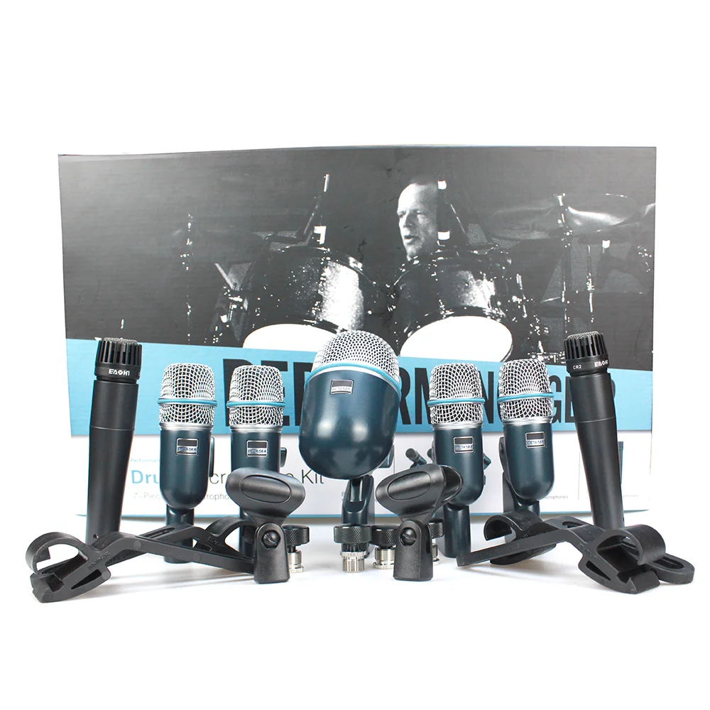 BETADMK7 XLR BAND Drum Kit Микрофонный набор инструментов Микрофон с двумя BETA57A Four BETA56A One BETA52A