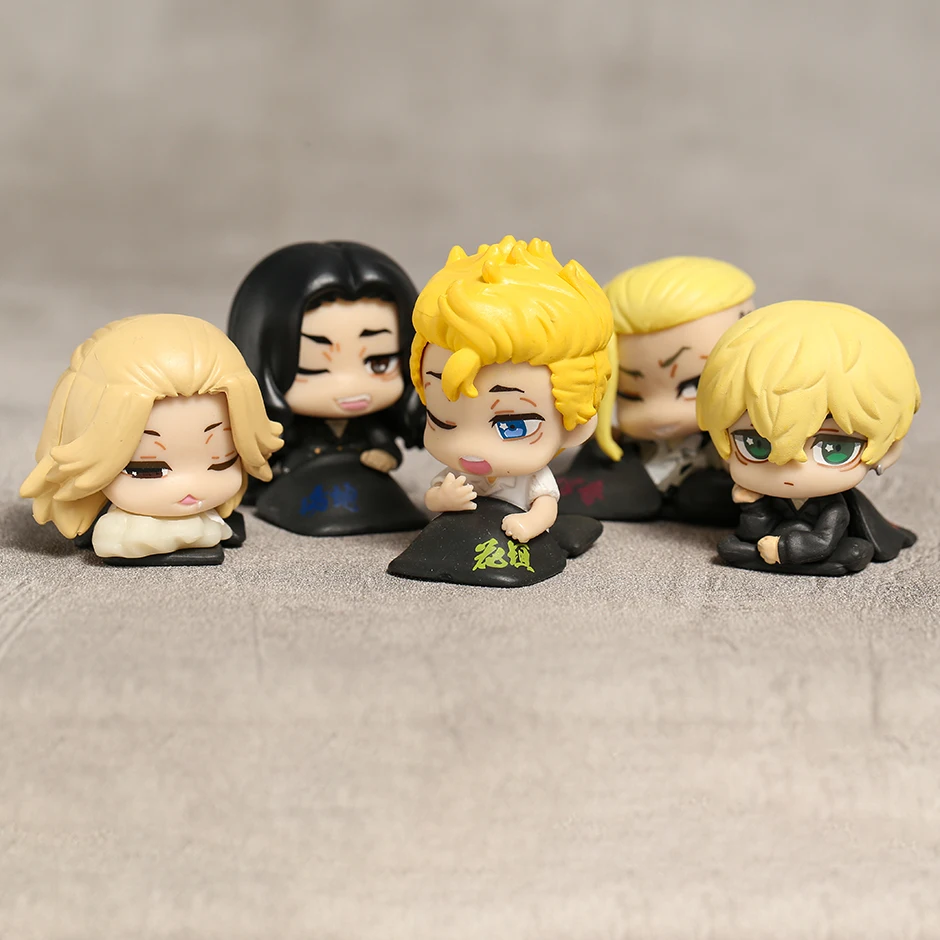 

Model Figurine Tokyo Revengers Sleeping Mikey Draken Takemichi Hanagaki Baji Keisuke Matsuno Chifuyu Figures Gift Dolls 5pcs/set