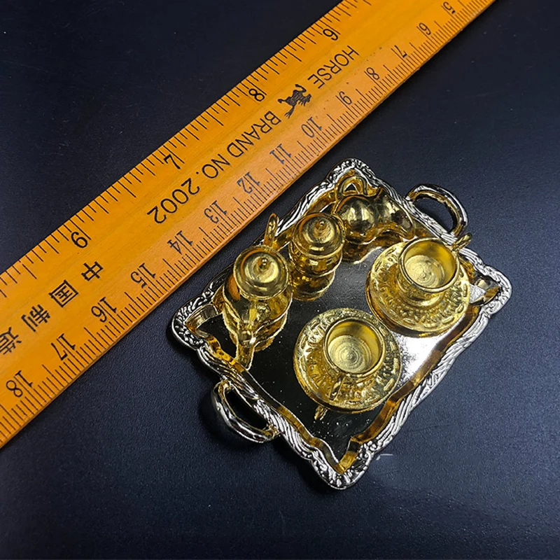 Металлические чайные чашки со шкалой 1/6 для второй мировой войны набор моделей