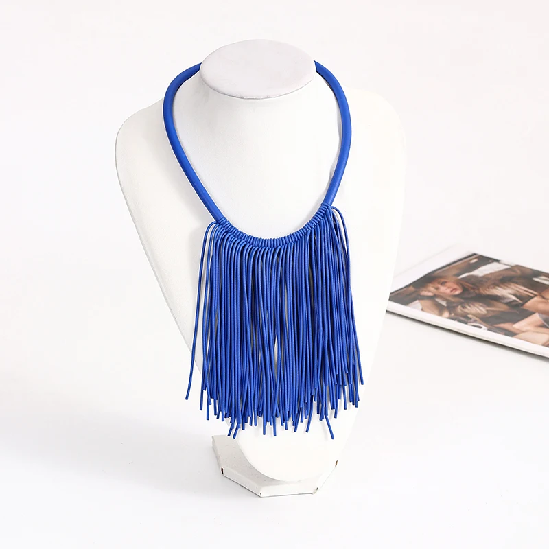 New Designer Handmade Punk Style Chokers Necklaces Silicone Rubber Unisex Torques Popular Clothes Accessories Unique Necklaces