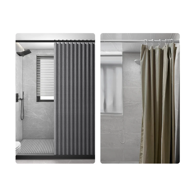 Водонепроницаемая душевая занавеска RUN для ванной комнаты без перфорированной