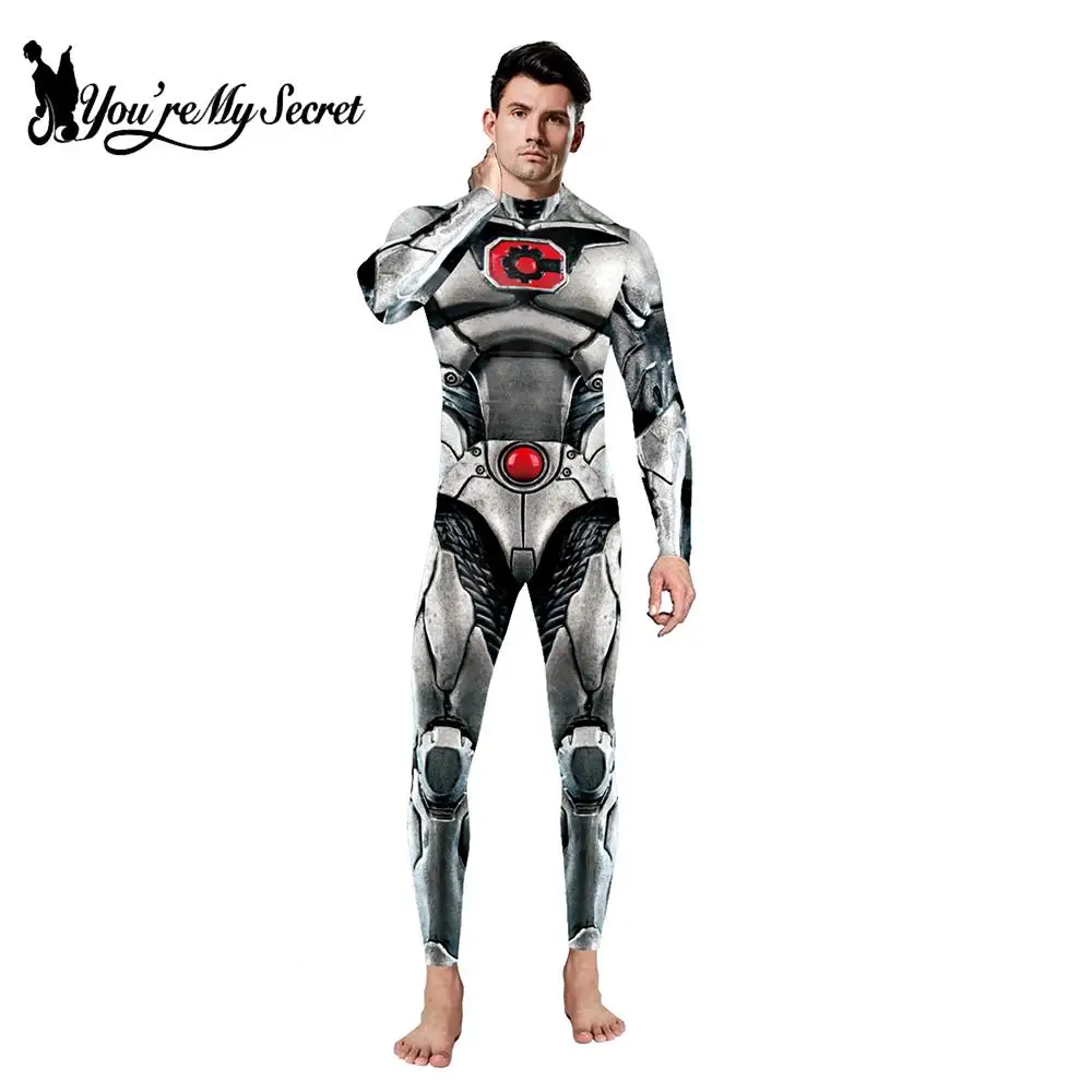 Женский/мужской комбидресс [You Are My Secret] модный с принтом в виде брони костюм для