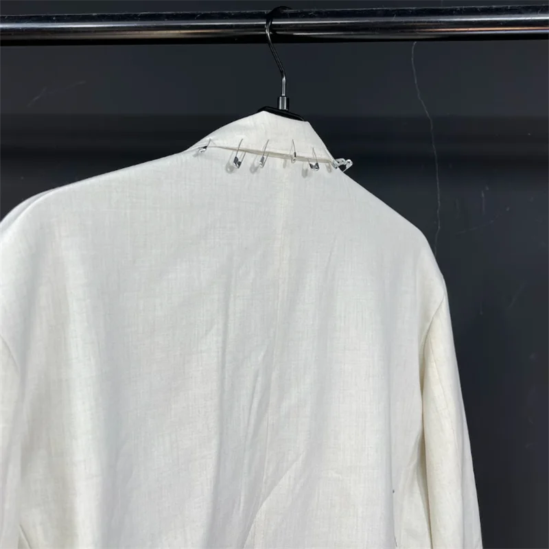 [Индивидуальный пошив] мужской пиджак низкого размера с нашивками для холодного