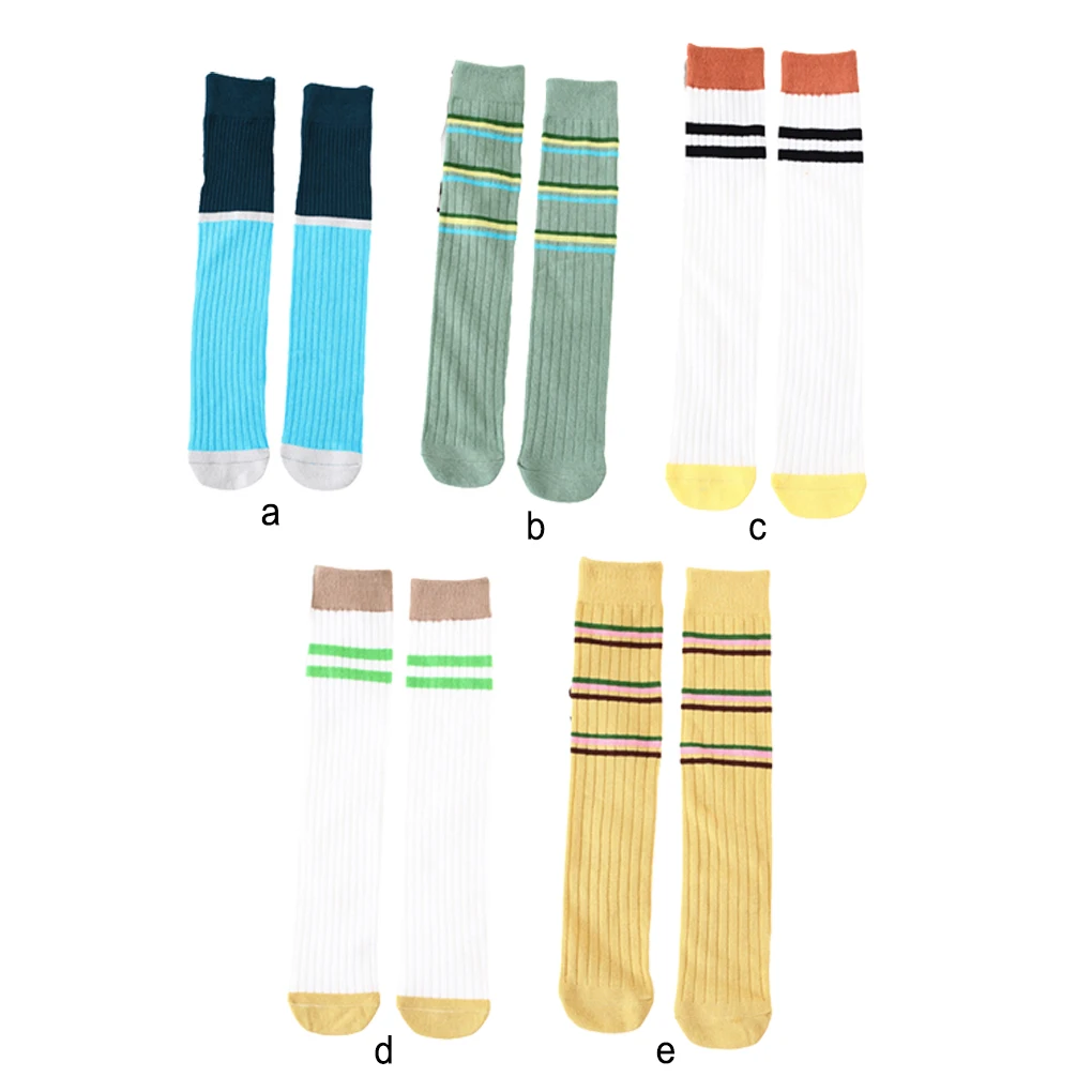 

1 Pair Children Casual Soft Breathable Knitted Socks Students Simple Design Elastic Cotton Sock Hosiery Footwear Accessories