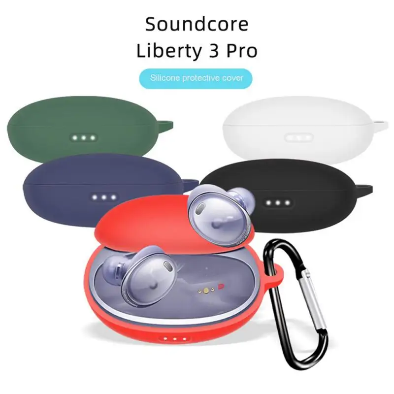 

Compatible with -Soundcore Liberty 3 Washable Cover Lightweight Case Impact-resistant Waterproof Sleeve X6HA