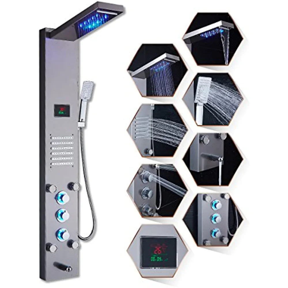 

Насадка для душа «Водопад», система для массажа от дождя с насадками для тела