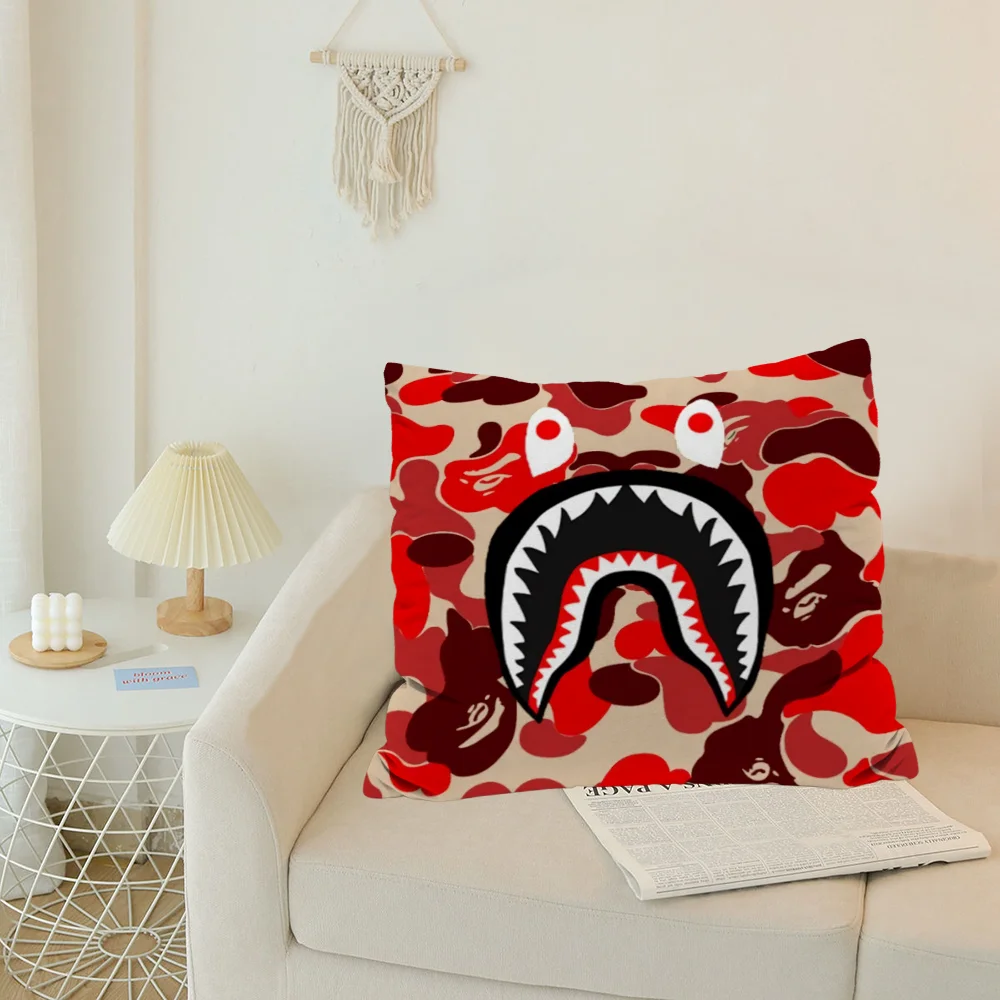 Квадратная Наволочка С Принтом B-bape-e Экологически Чистая Декоративная Из