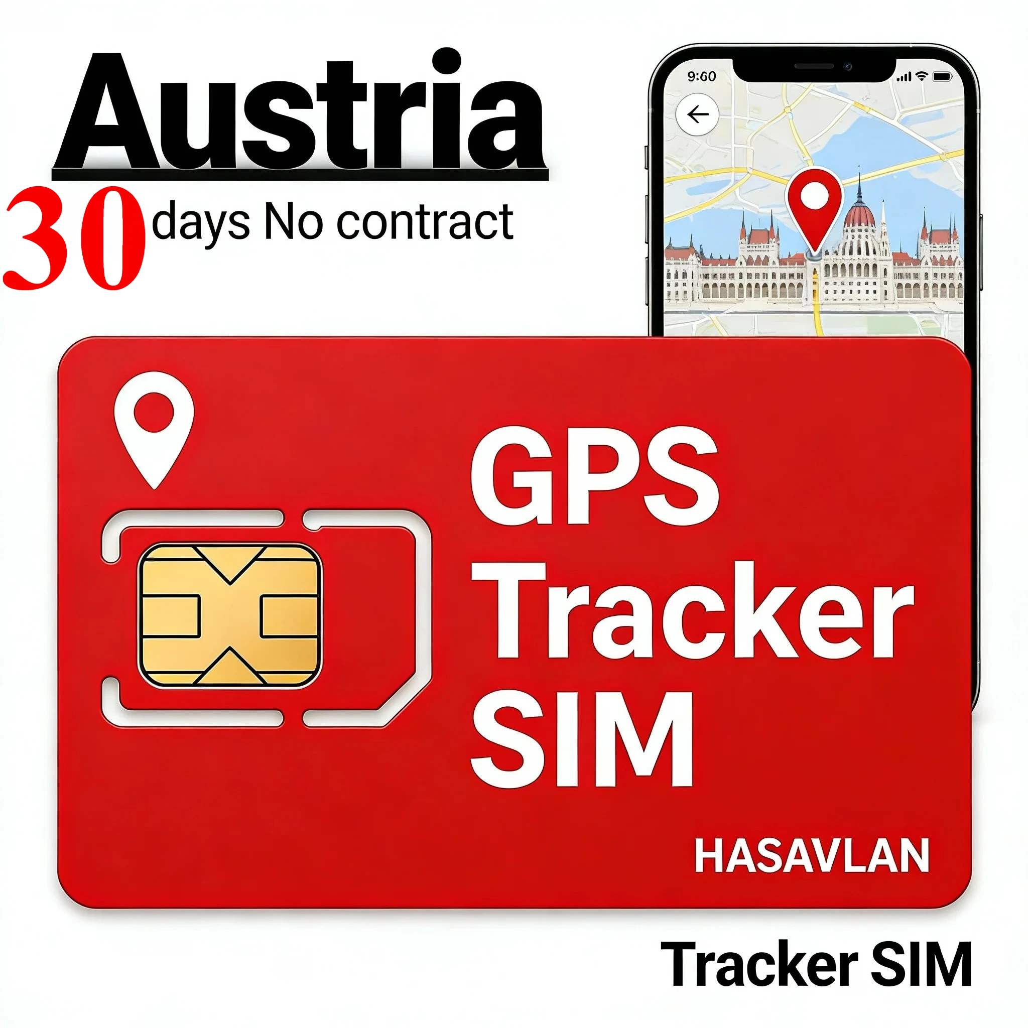 Фото 4G-трекер с SIM-картой, без контракта, 30 МБ/30 дней, LTE 2G 3G Cat1 M2M IoT Роуминг GPS 3-в-1 Tri-cut, ZOVAGOLO AUSTRIA №2