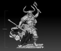 124 75mm 118 100mm resin model viking lord war warrior figure unpainted no color rw 647