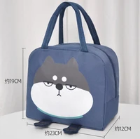 kawaii cat lunch bag for children pink bunny thicken food organizer insulated cooler bags portable lunch bags for picnic travel
