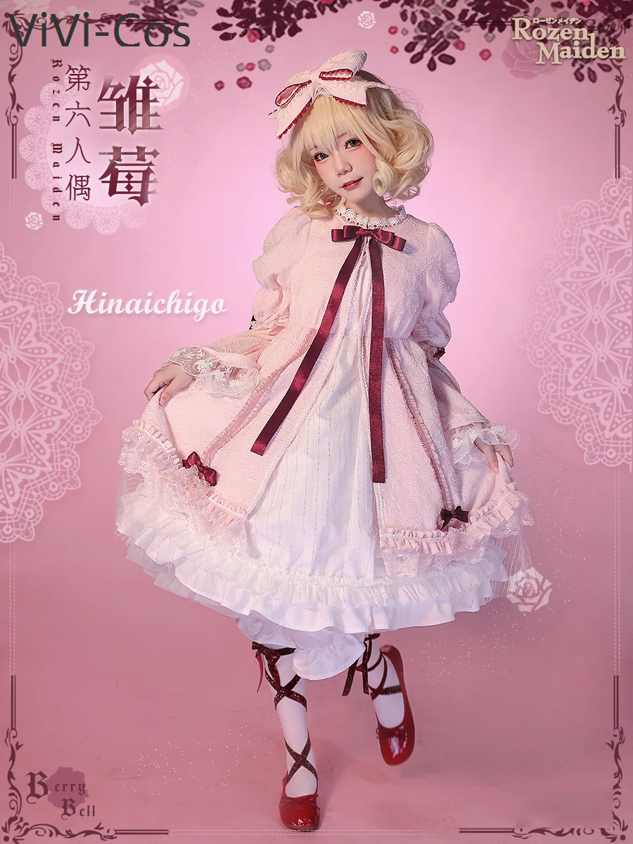 

ViVi-Cos аниме Rozen Maiden Hinaichigo прекрасное платье лолиты элегантная форма Косплей Костюм Хэллоуин женский наряд для вечеринки