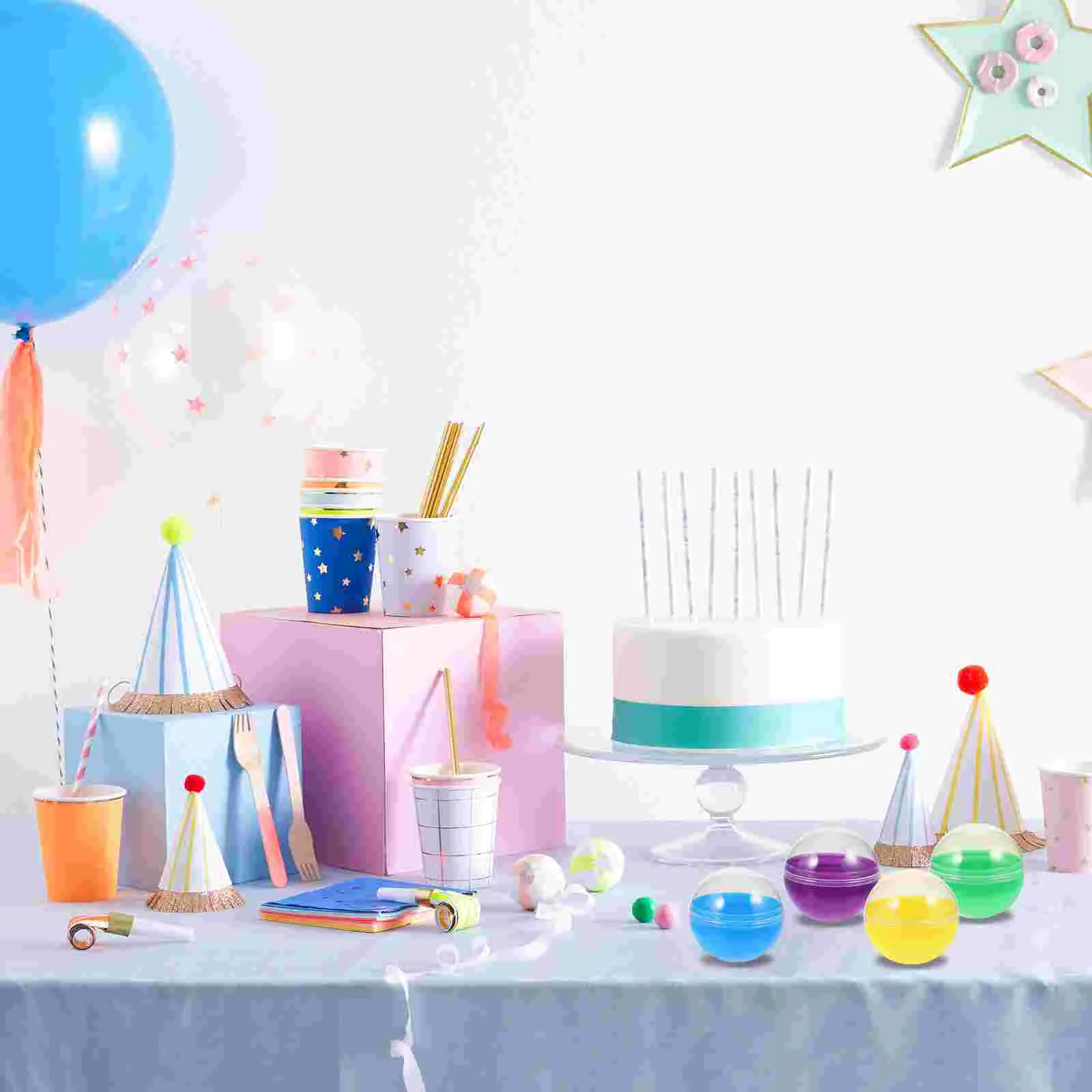 60 шт. 50 красочные полупрозрачные корпуса торговый автомат капсулы для хранения