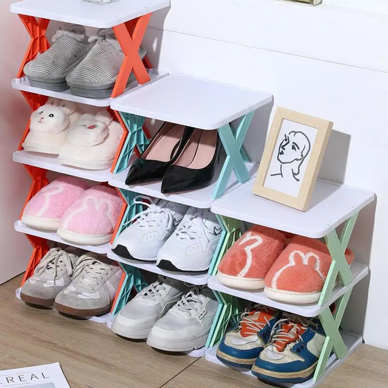 

Foldable Shoe Rack Multi-layer Storage Shoes Shelf Space Saving Cabinet Shoes Organizer for living room bathroom storage rack