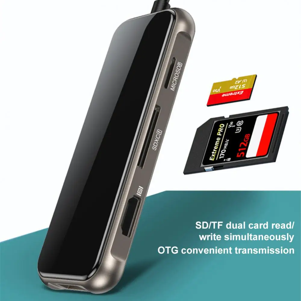 

Док-станция Usb-c 2 в 1, Pd100w, Usb 3,1, Otg, для ноутбуков