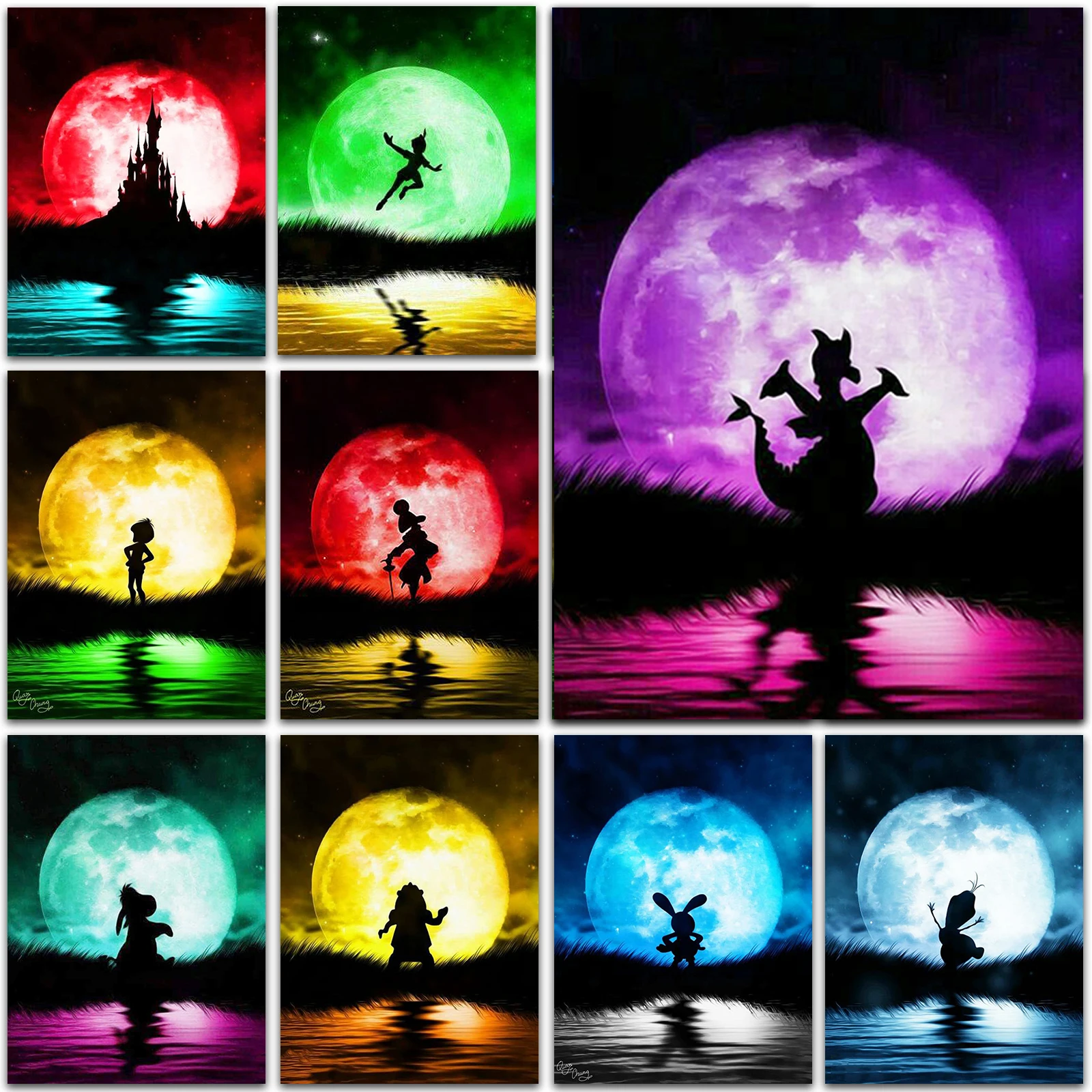 

5D DIY Diamond Painting Disney Princess Star Wars Tarzan Full Square&Round Diamond mosaic embroidery Cross stitch home decor Art