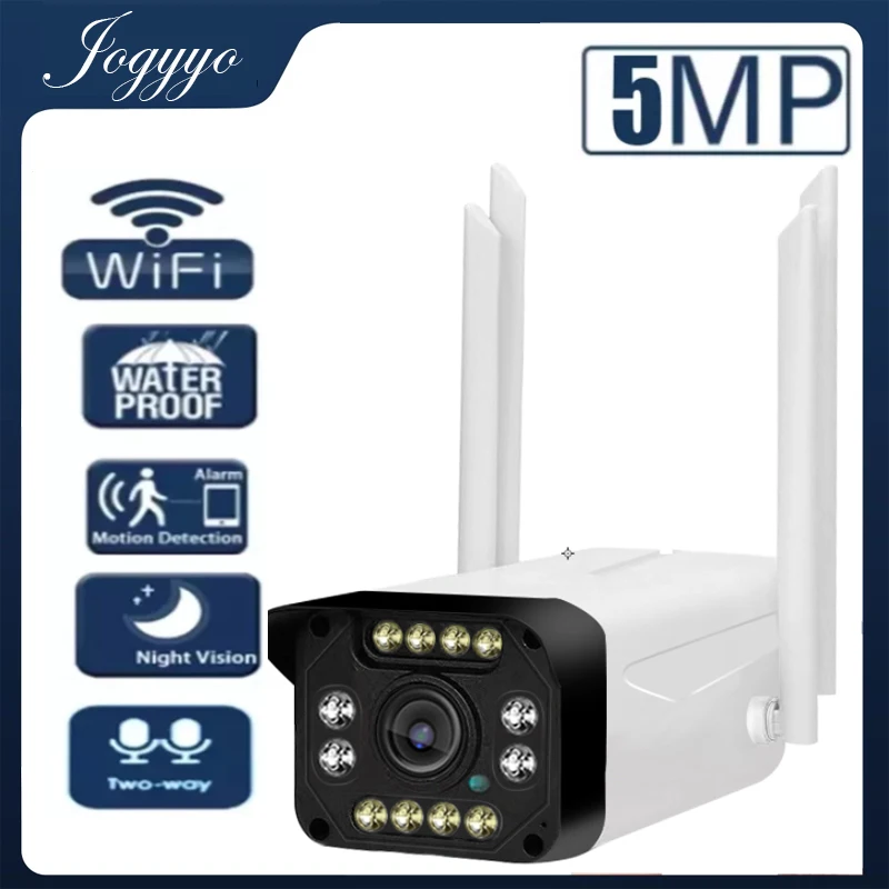 

5-мегапиксельная Wi-Fi камера наружного наблюдения с двусторонним аудио Водонепроницаемая камера безопасности с пассивным ИК-датчиком водон...