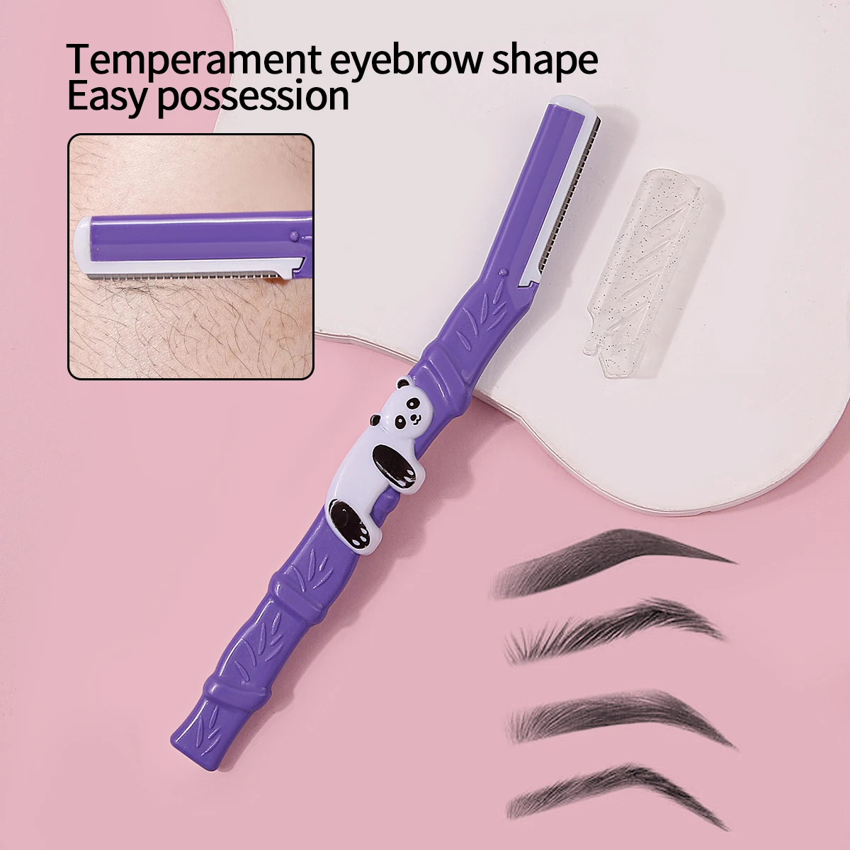 1 Шт. Портативный Триммер Для Бровей С Защитной Сеткой Устойчивый К Царапинам